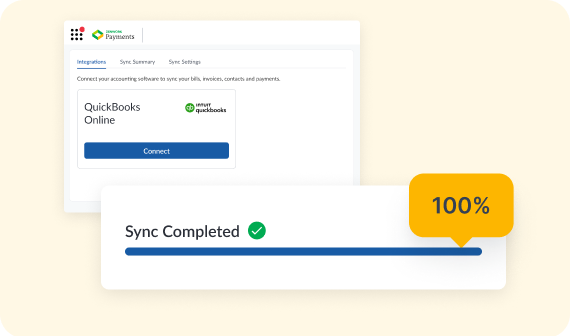 ACH and check payments illustration