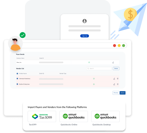 ACH and check payments illustration